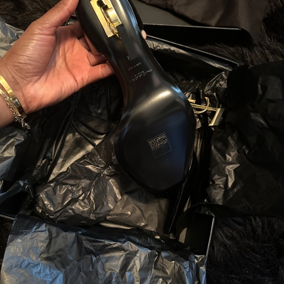 YSL Opyum Black and Gold Heels - Picture 4 of 6